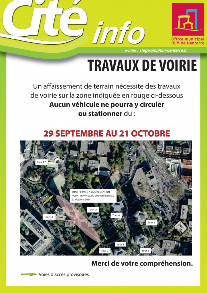 Travaux de voirie - Champs-aux-Melles 2014-09-10