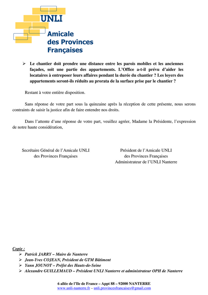 16-18à21 - Chantier Provinces Françaises (Lettre 2)