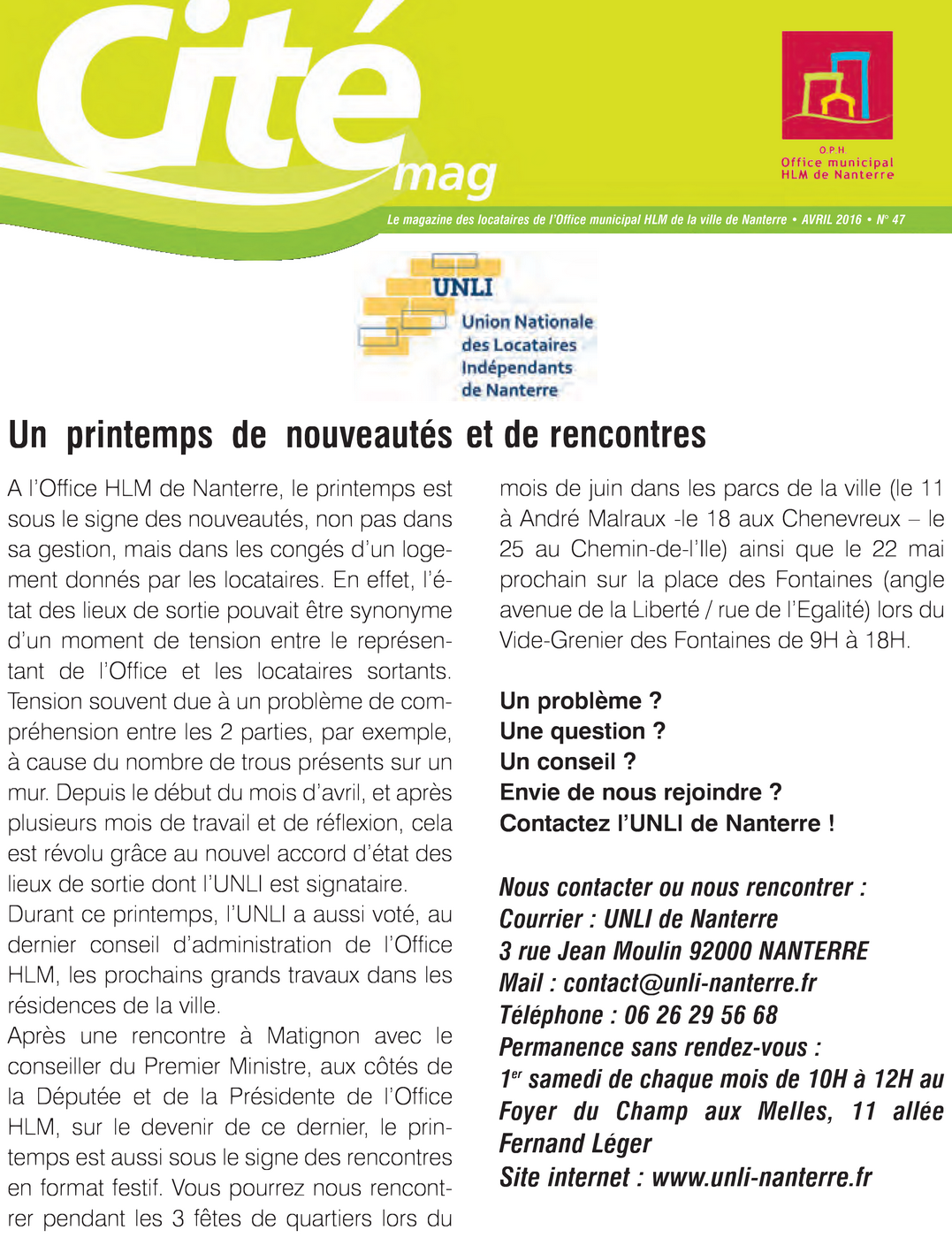Tribune Cité Mag 47 - 2016-04
